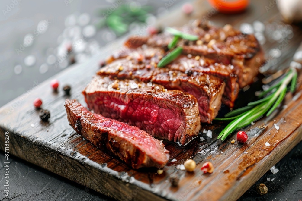 Grilled beef tenderloin steak on cutting board Recipe for Filet Mignon Grilled beef tenderloin steak on cutting board Recipe for Filet Mignon