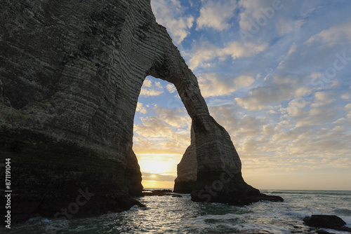 Normandy d'Aval gate and the monumental La Manneport