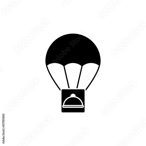 airdrop concept line icon. Simple element illustration. airdrop concept outline symbol design.