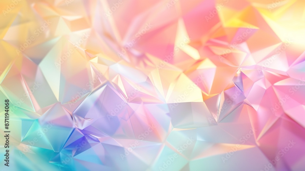 Serene Pastel Geometric Shapes - Soft Abstract Background Serene Pastel Geometric Shapes - Soft Abstract Background
