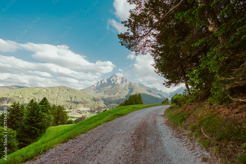 Hiking Trail in the Mountain Landscape Hiking Trail in the Mountain Landscape