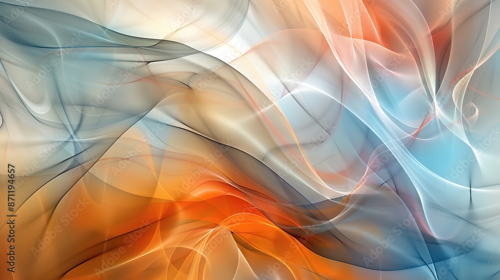 Obraz premium Vibrant Abstract Background with Layered Depth and Creative Design