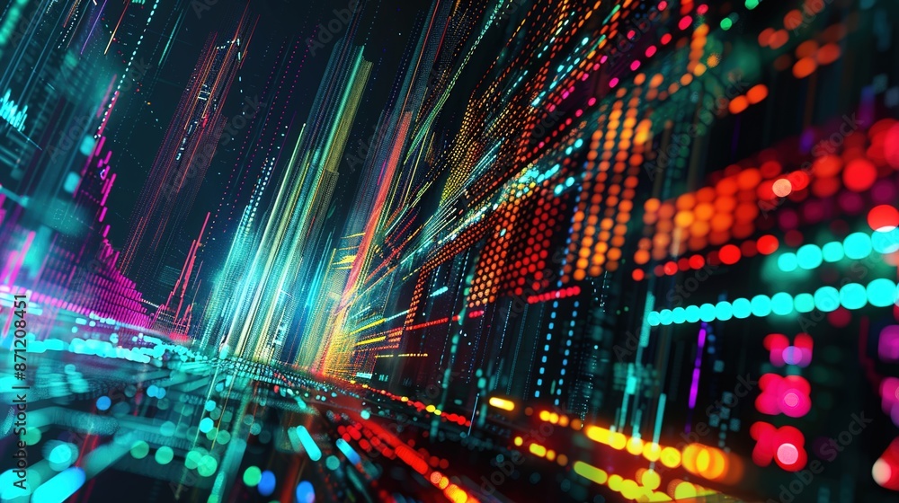 Financial Market Analysis - Abstract Background of Stock Exchange Trading Charts and Graphs Financial Market Analysis - Abstract Background of Stock Exchange Trading Charts and Graphs