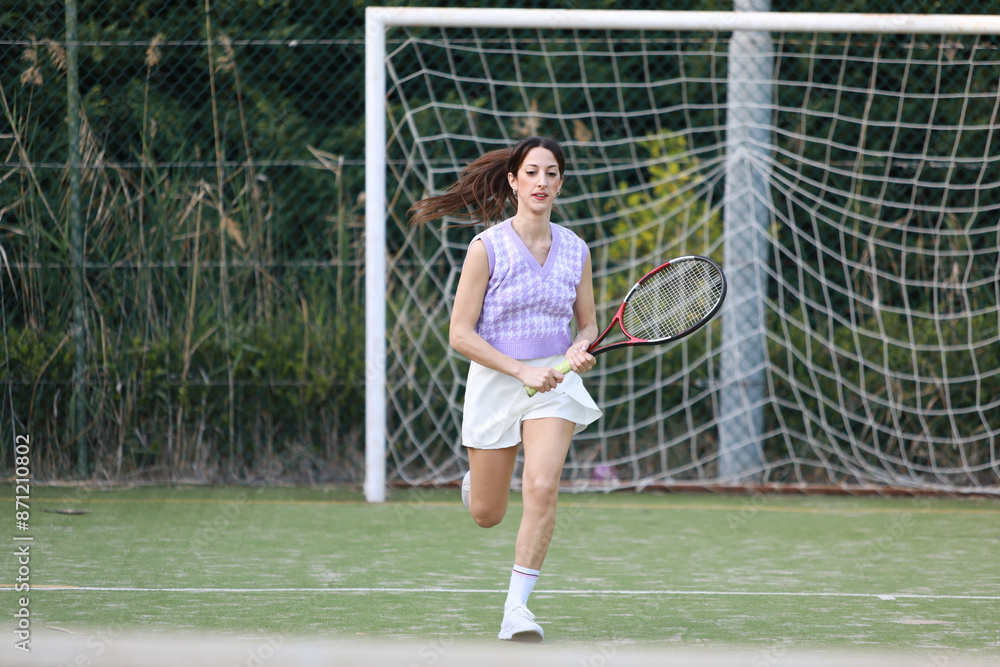 Obraz premium Motion And Energy For Tennis Warm Up 