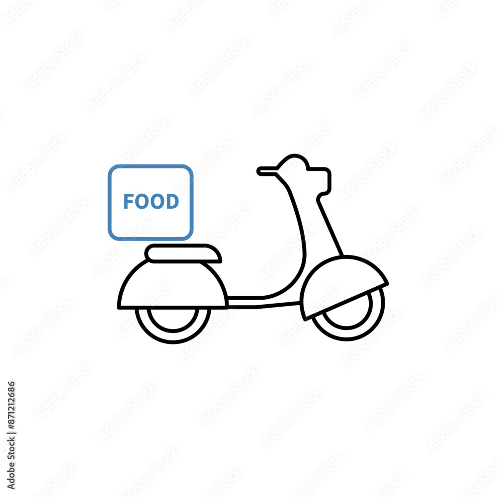 scooter concept line icon. Simple element illustration. scooter concept outline symbol design. scooter concept line icon. Simple element illustration. scooter concept outline symbol design.