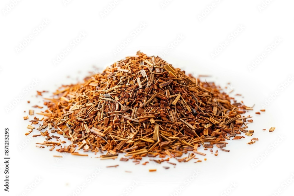 Fototapeta premium Rooibos tea on white background