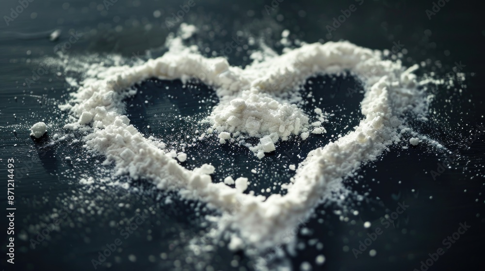 custom made wallpaper toronto digitalA single sugar heart sits on a table, awaiting use in baking or decorating