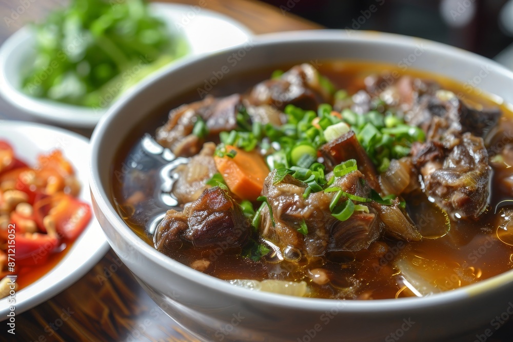 Soup made from the tail of a cow Soup made from the tail of a cow
