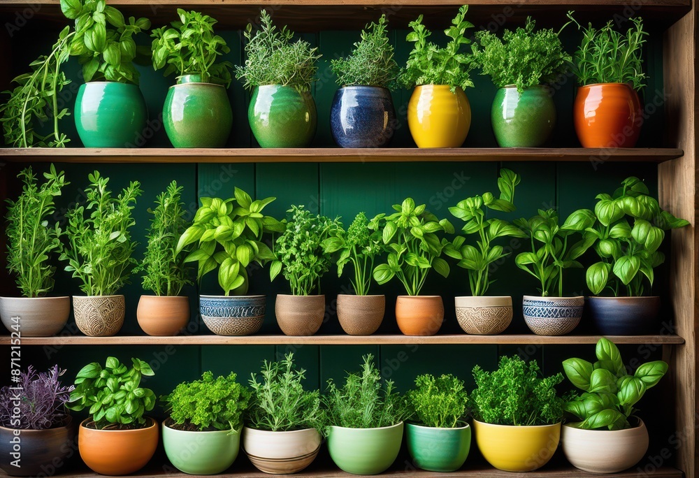 vibrant fresh herbs planted small pots home gardening kitchen decor, basil, chives, cilantro, dill, lavender, mint, oregano, parsley, rosemary, sage, thyme vibrant fresh herbs planted small pots home gardening kitchen decor, basil, chives, cilantro, dill, lavender, mint, oregano, parsley, rosemary, sage, thyme