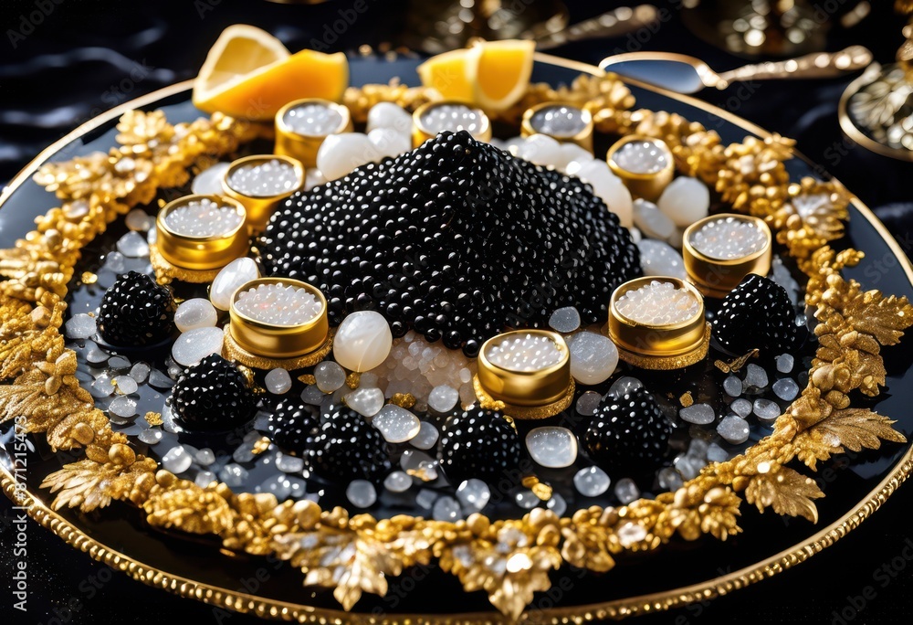 elegant caviar sparkling crystal fine dining exclusive delicacy presentation, luxurious, gourmet, premium, exquisite, upscale, opulent, posh, sophisticated elegant caviar sparkling crystal fine dining exclusive delicacy presentation, luxurious, gourmet, premium, exquisite, upscale, opulent, posh, sophisticated