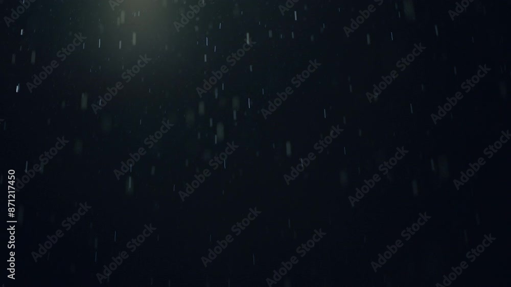 A continuous rainfall blurs the lines and markings on the road A continuous rainfall blurs the lines and markings on the road