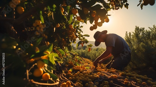 Fototapeta Naklejka Na Ścianę i Meble -  fruit and vegetable harvest