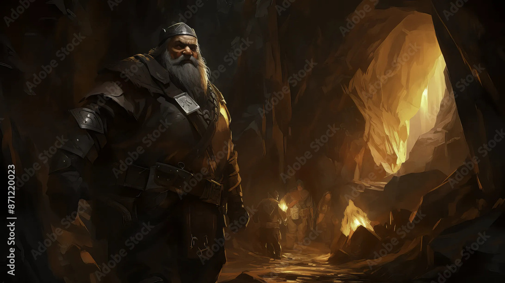 Dwarves forge legends in mystical underground mines Fantasy wallpaper Dwarves forge legends in mystical underground mines Fantasy wallpaper