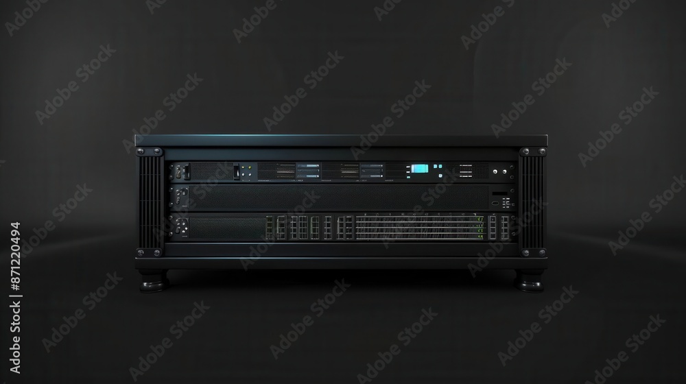 Obraz premium Digital Server Technology. A server providing data and services to users