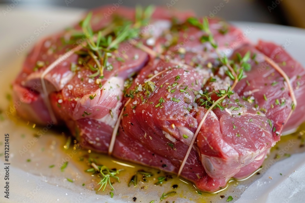 The meat connecting the pork neck and sirloin The meat connecting the pork neck and sirloin