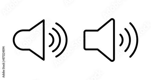 Wallpaper Mural Speaker icon vector isolated on white background. Volume icon. Loudspeaker icon vector. Audio. Sound Torontodigital.ca