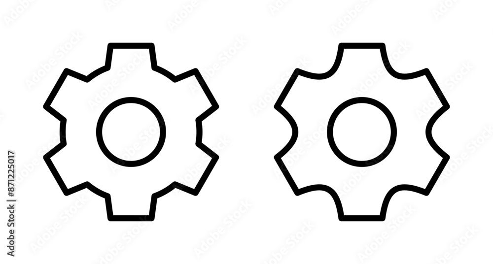 setting Icon vector isolated on white background. setting vector icon. Cog settings Icon Symbol. Gear setting Icon vector isolated on white background. setting vector icon. Cog settings Icon Symbol. Gear