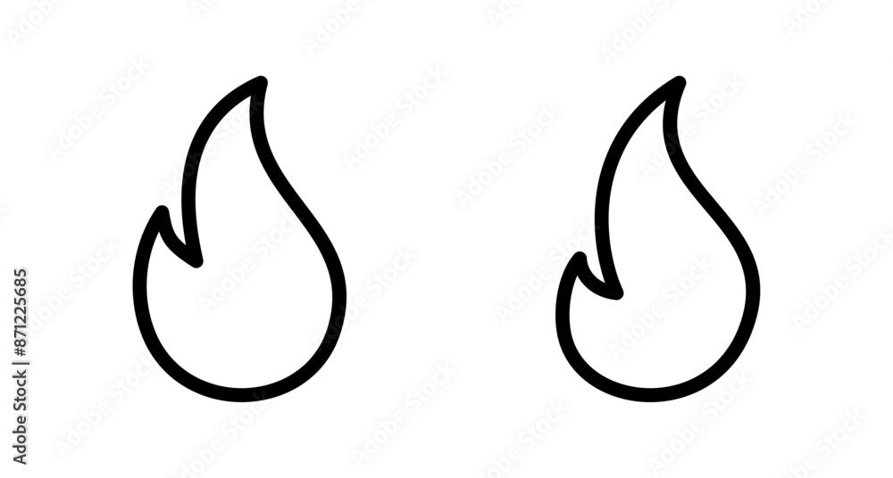 Fire icon vector isolated on white background. Fire flame icon template. Fire flames symbol vector Fire icon vector isolated on white background. Fire flame icon template. Fire flames symbol vector