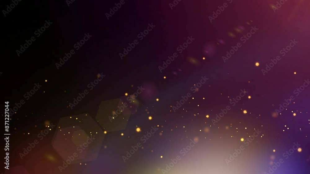 Celestial fantasy light leaks lens flare and particles background on