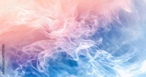 Slow motion abstract pastel smoke swirling on multicolored background captivating and ethereal visual effect