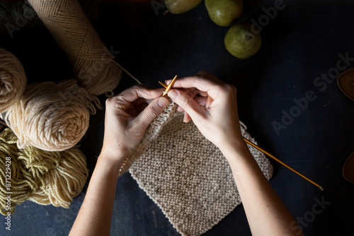 learning to knit