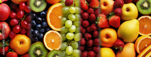 stripes of fruit closeup