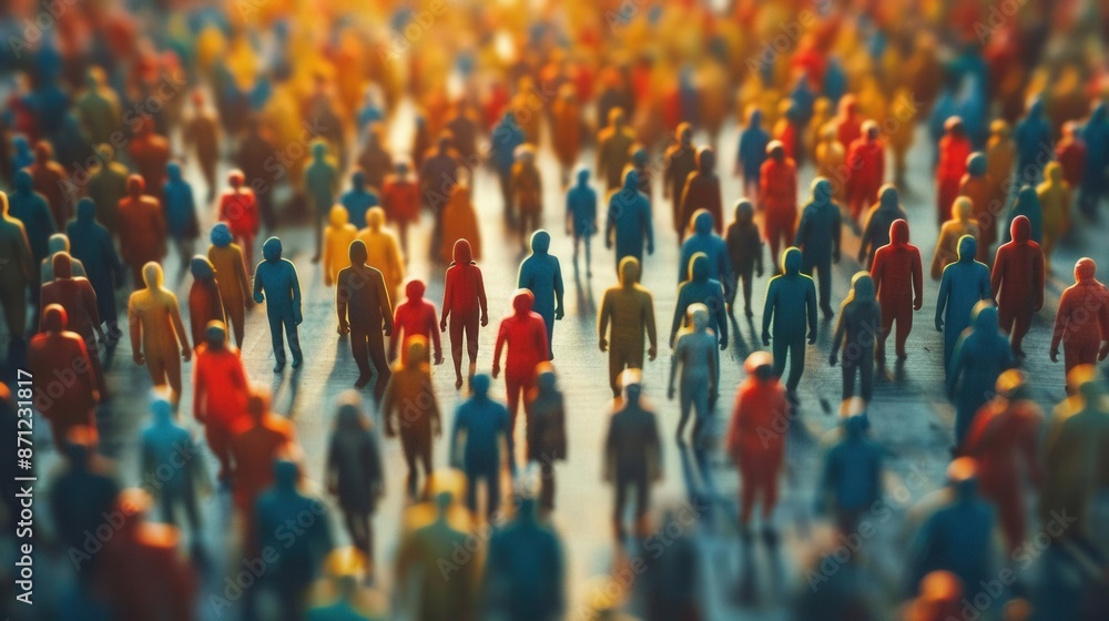 Obraz premium Diverse Crowdfunding Campaign. Community Empowerment concept