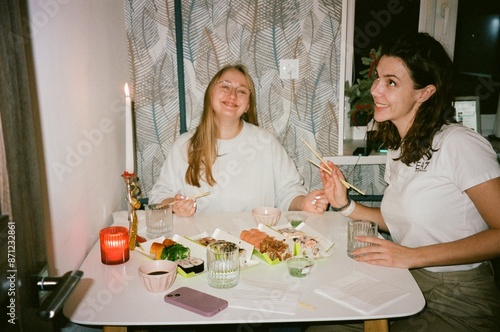 friendly home dinner. UGC Flash Photo