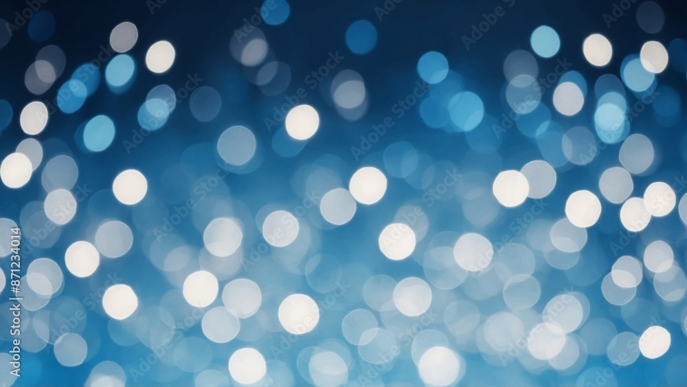 Blue background with glowing bokeh lights circles Blue background with glowing bokeh lights circles
