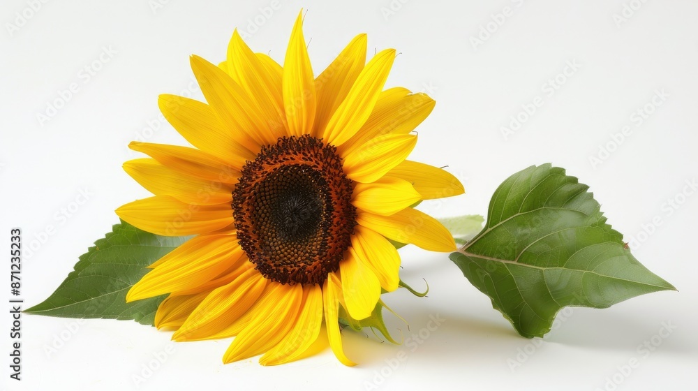 Sunflower on white background Sunflower on white background