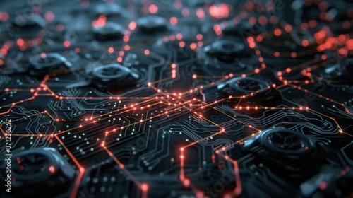 Abstract Algorithm. A visually intriguing representation of algorithmic concepts