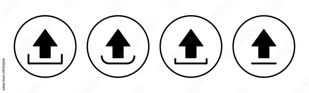 Upload icon set. load data symbol Upload icon set. load data symbol