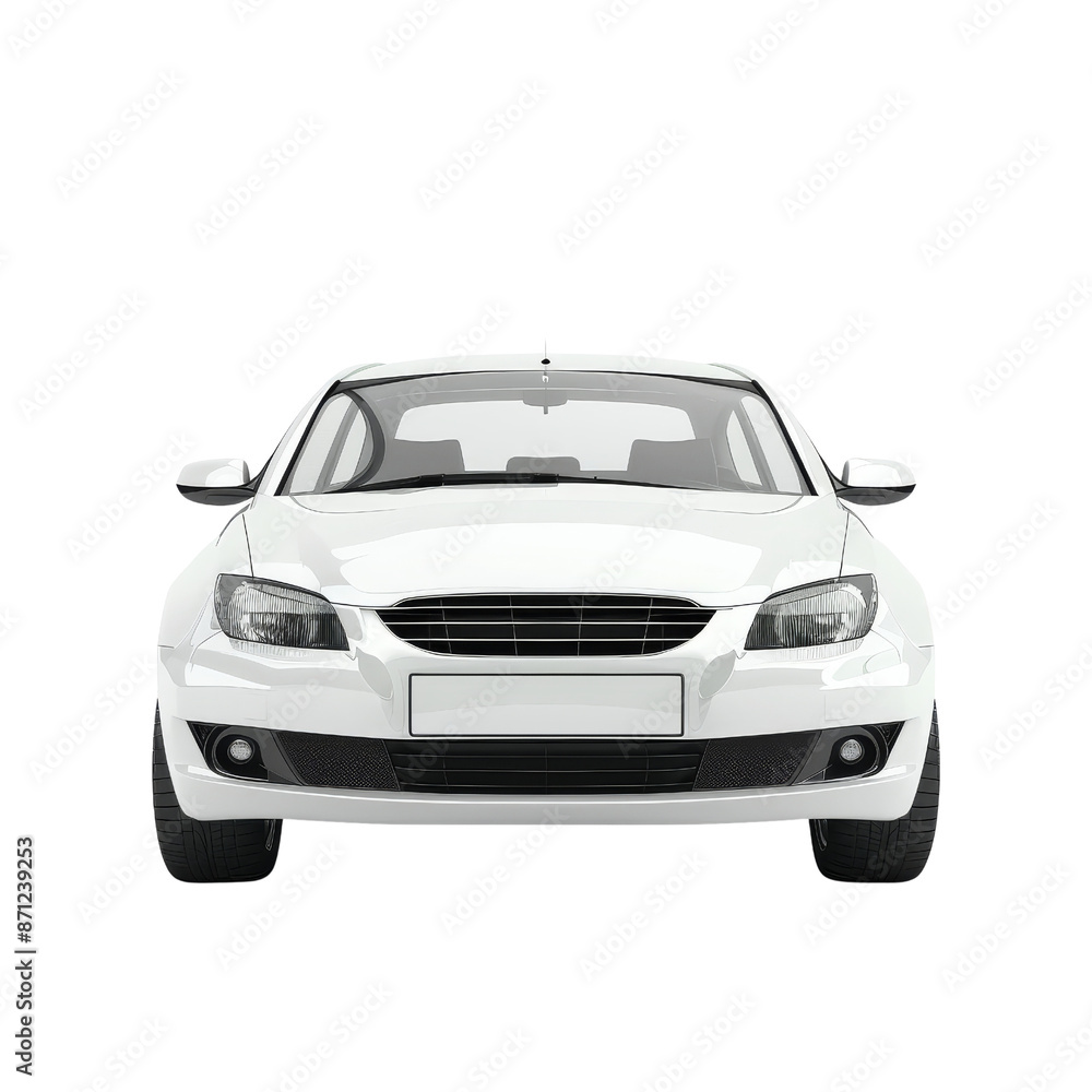 White car front view White car front view