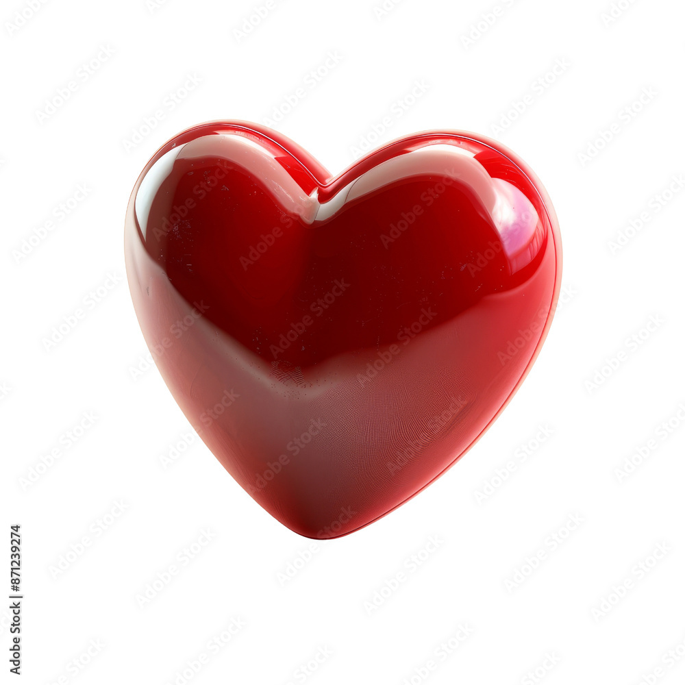 Red heart Isolated On White Background Red heart Isolated On White Background