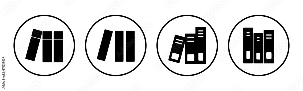 Library icon set. education icon vector Library icon set. education icon vector