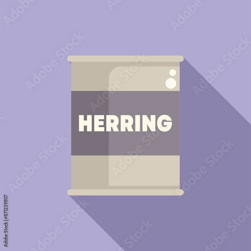 Aluminum can containing delicious herring preserved in oil, ideal for a healthy and nutritious meal