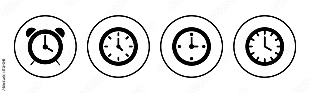 Clock icon set. Time icon vector. watch icon symbol Clock icon set. Time icon vector. watch icon symbol