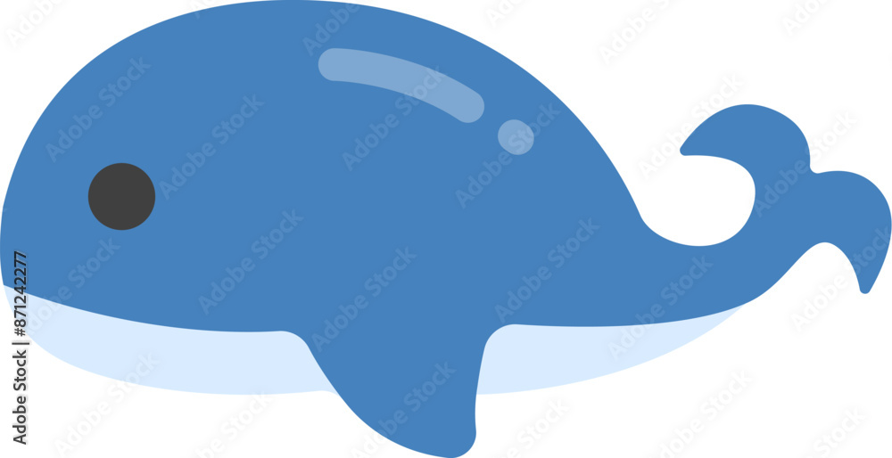 クジラのアイコンのイラスト クジラのアイコンのイラスト