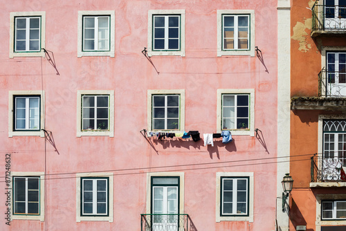 Multy-story building in Lisbon photo