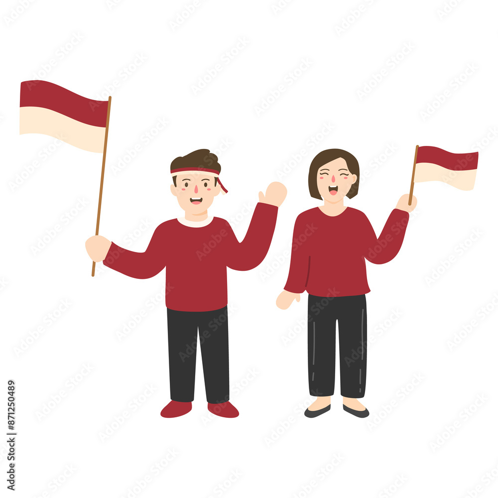 Celebrate Indonesia's Independence Day Illustration Celebrate Indonesia's Independence Day Illustration