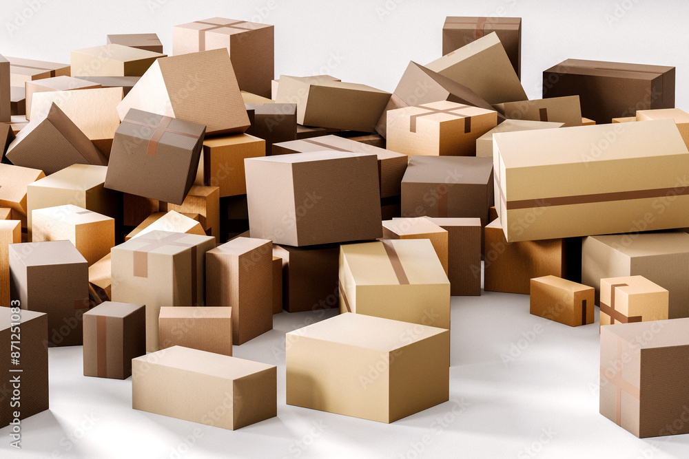Unorganized Cardboard Boxes with Things Inside Unorganized Cardboard Boxes with Things Inside