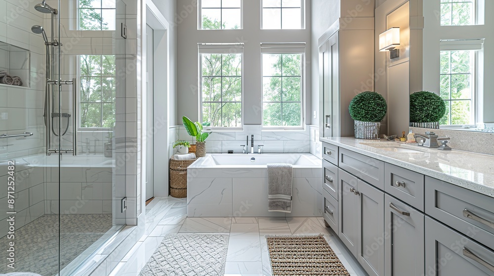 Modern Bathroom with Luxurious Amenities Modern Bathroom with Luxurious Amenities
