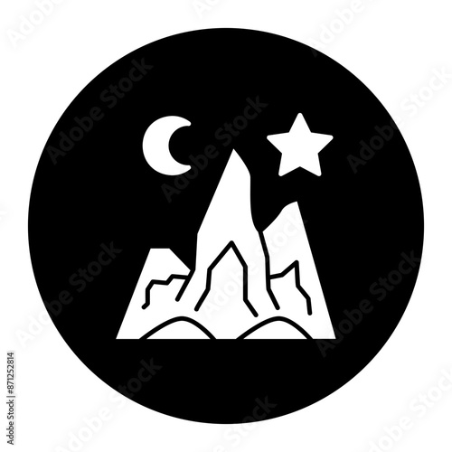 halloween moonlit landscape