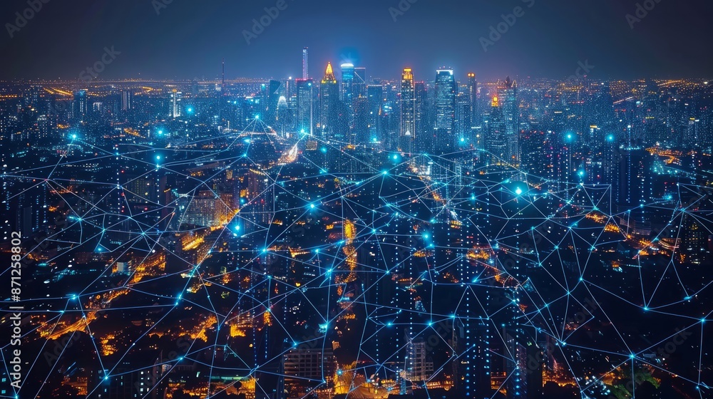 Fototapeta premium Intelligent systems in civil engineering projects.