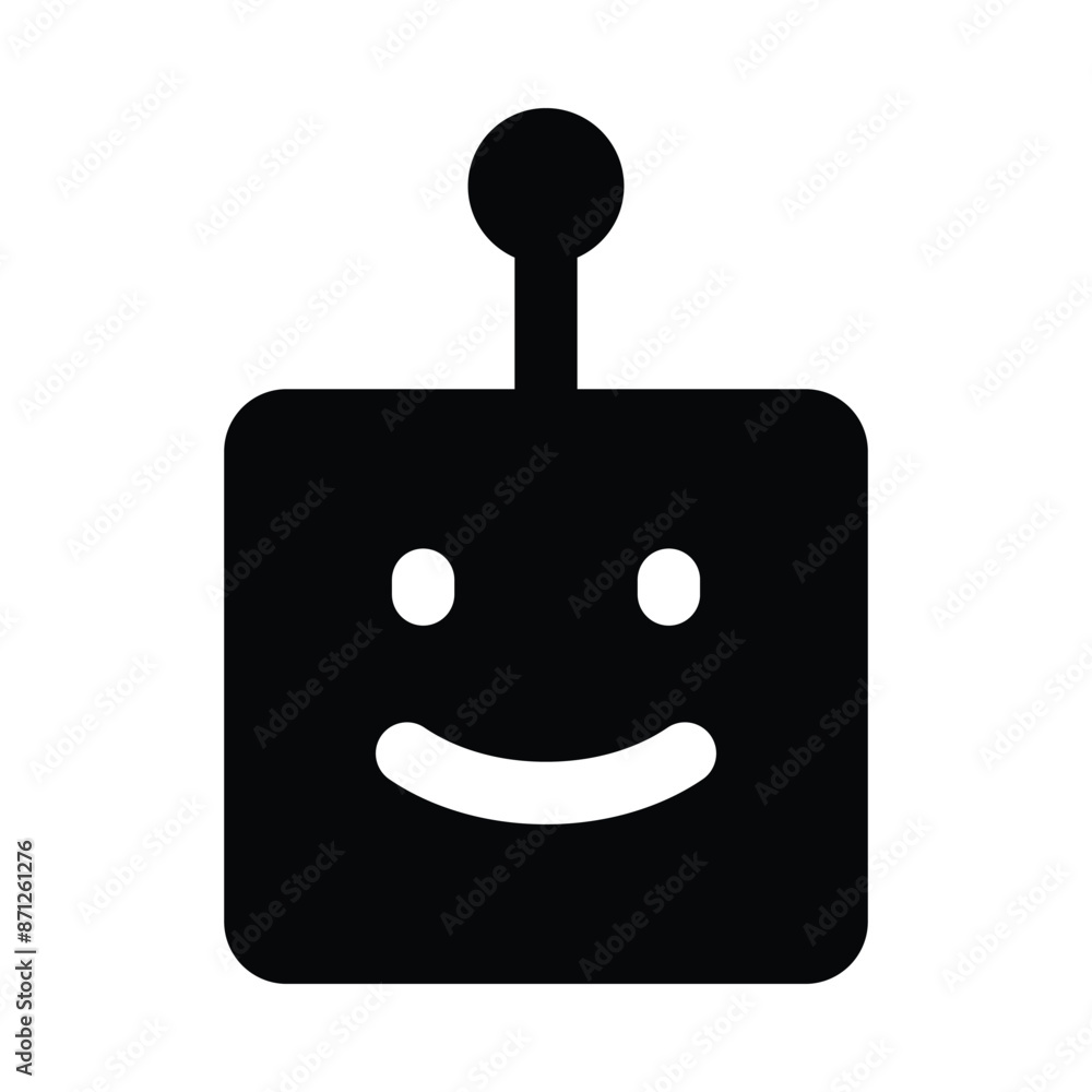 Simple Ai Assistant glyph icon. The icon can be used for websites, print templates, presentation templates, illustrations, etc Simple Ai Assistant glyph icon. The icon can be used for websites, print templates, presentation templates, illustrations, etc