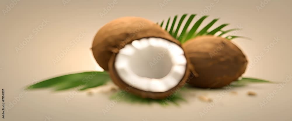 Coconut the sole member of the Cocos genus from the aren arenan tribe or Arecaceae 4k animation Coconut the sole member of the Cocos genus from the aren arenan tribe or Arecaceae 4k animation