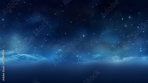 Empty abstract indigo blue background evoking the vastness of serene solitude and tranquility.