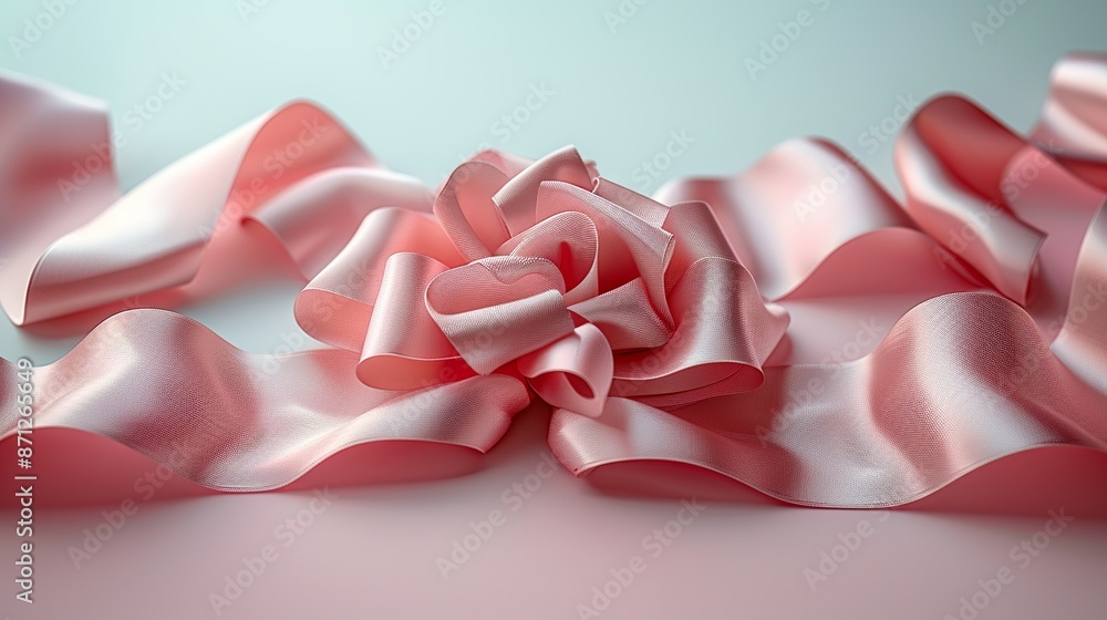 Satin ribbon texture with a glossy finish, ideal for decorative and festive holiday-themed illustrations. , Minimalism, Satin ribbon texture with a glossy finish, ideal for decorative and festive holiday-themed illustrations. , Minimalism,
