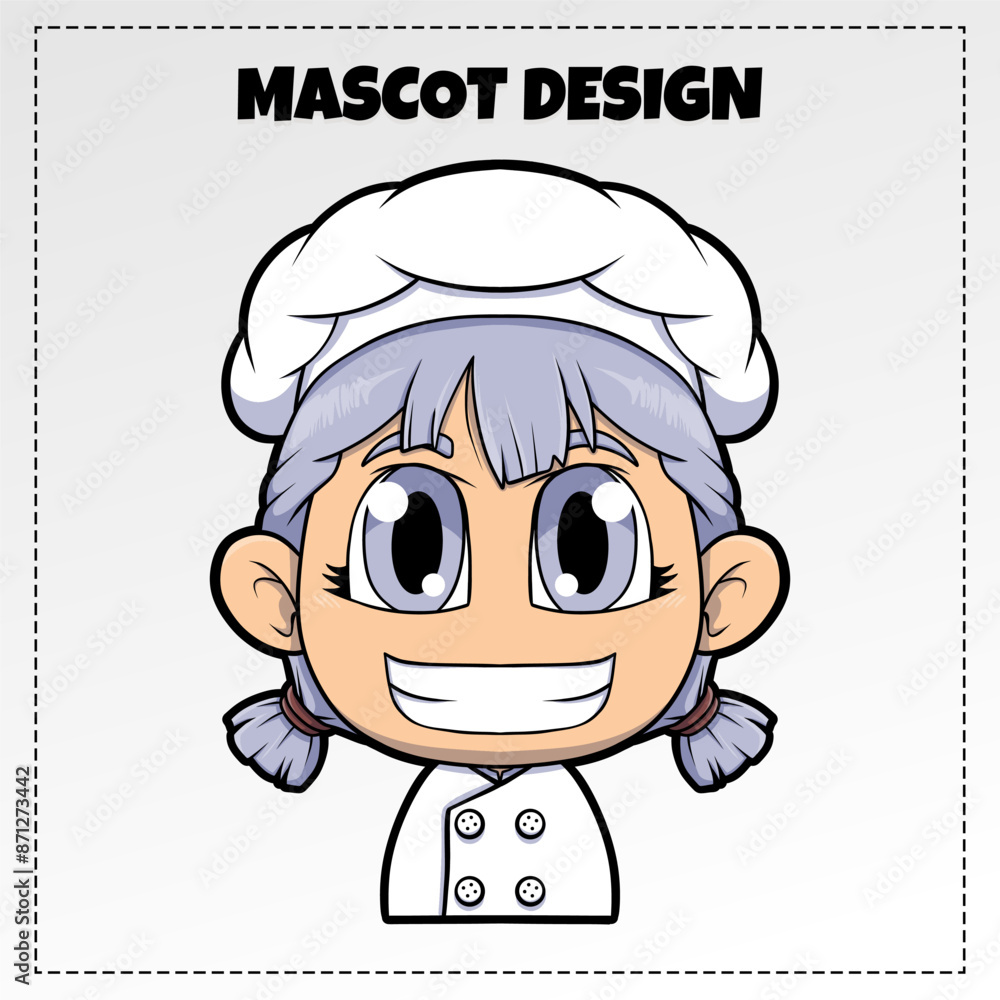 Vector Food Chef Logo Mascot Illustration Vector Design Vector Food Chef Logo Mascot Illustration Vector Design
