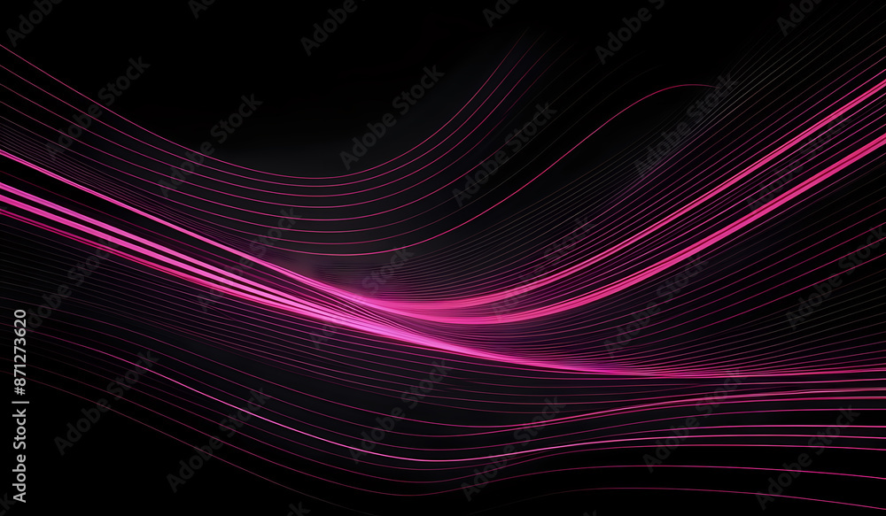 Dark grey background with pink glowing lines for social media post, business, advertising events Dark grey background with pink glowing lines for social media post, business, advertising events